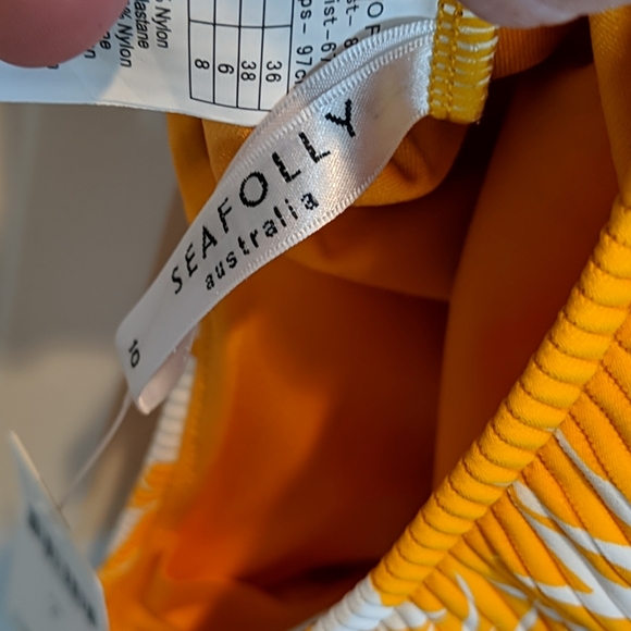 Yellow tropical one piece - Picture 4 of 7